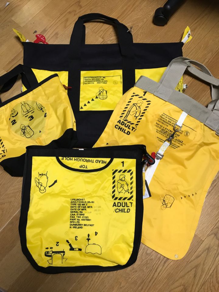 Life Vest BAG販売再開いたします！ 飛行機Goodsのお店 FLIGHT SHOP CHARLIE'S フライトショップ・チャーリイズ